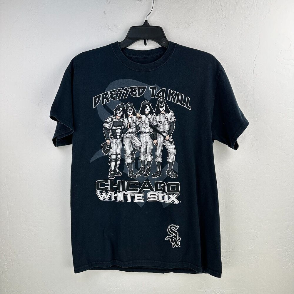 Liquid Blue Tshirt Men M Chicago White Sox Baseball KISS Rock Dressed To Kill